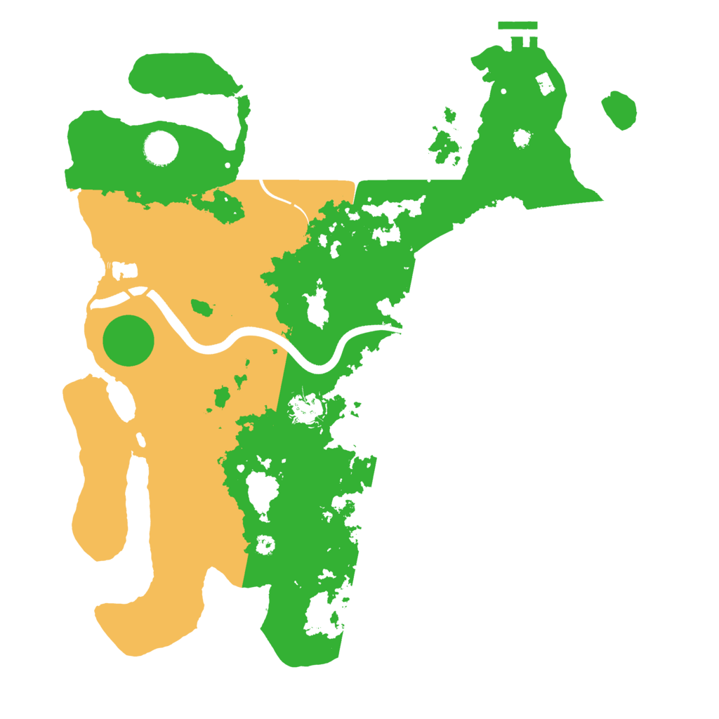 Biome Rust Map: Procedural Map, Size: 3700, Seed: 636345975