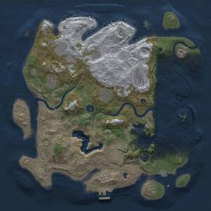 Thumbnail Rust Map: Procedural Map, Size: 4000, Seed: 746896348, 15 Monuments