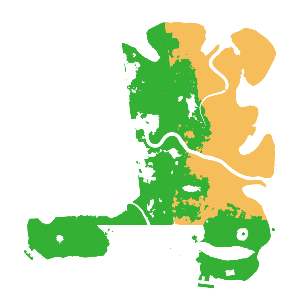 Biome Rust Map: Procedural Map, Size: 3700, Seed: 1518289325