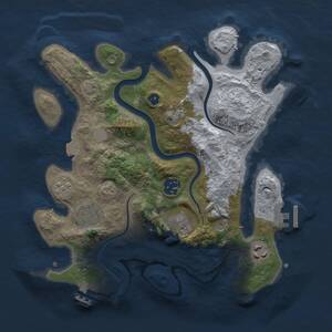 Thumbnail Rust Map: Procedural Map, Size: 3000, Seed: 213573, 10 Monuments