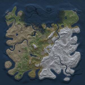 Thumbnail Rust Map: Procedural Map, Size: 4500, Seed: 8945, 16 Monuments