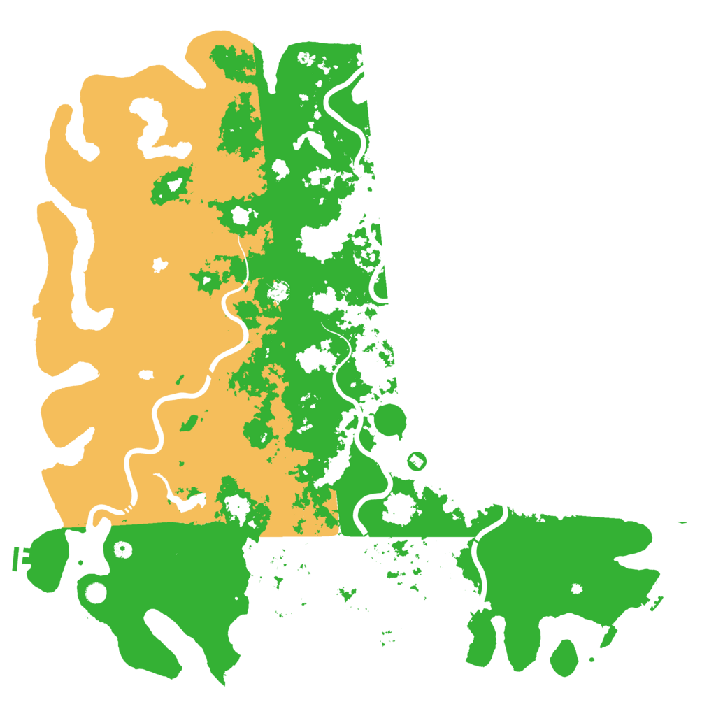 Biome Rust Map: Procedural Map, Size: 6000, Seed: 38538062