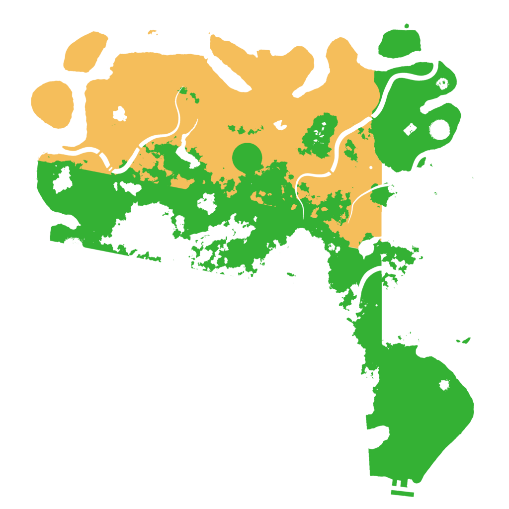 Biome Rust Map: Procedural Map, Size: 4500, Seed: 857686741