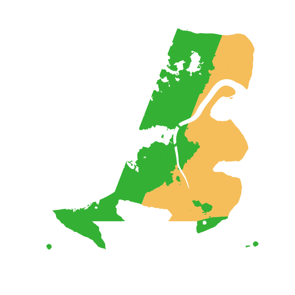 Biome Rust Map: Procedural Map, Size: 2250, Seed: 461192159