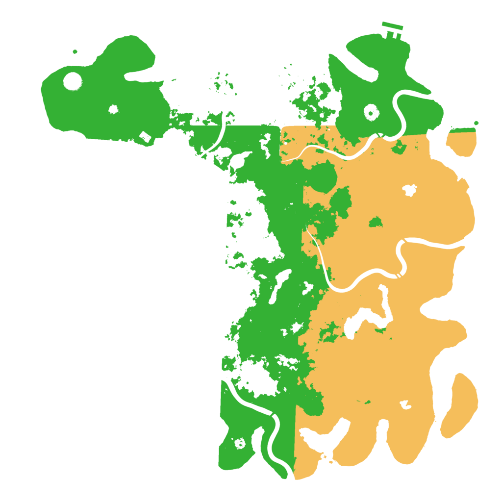 Biome Rust Map: Procedural Map, Size: 4800, Seed: 611259284