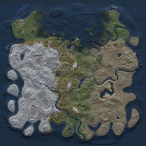 Thumbnail Rust Map: Procedural Map, Size: 4800, Seed: 611259284, 17 Monuments