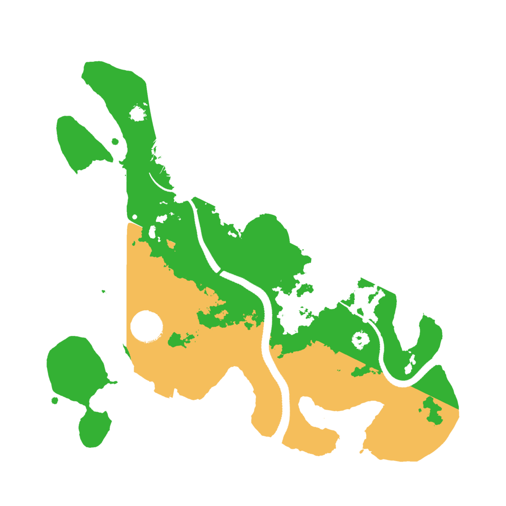 Biome Rust Map: Procedural Map, Size: 3000, Seed: 16453