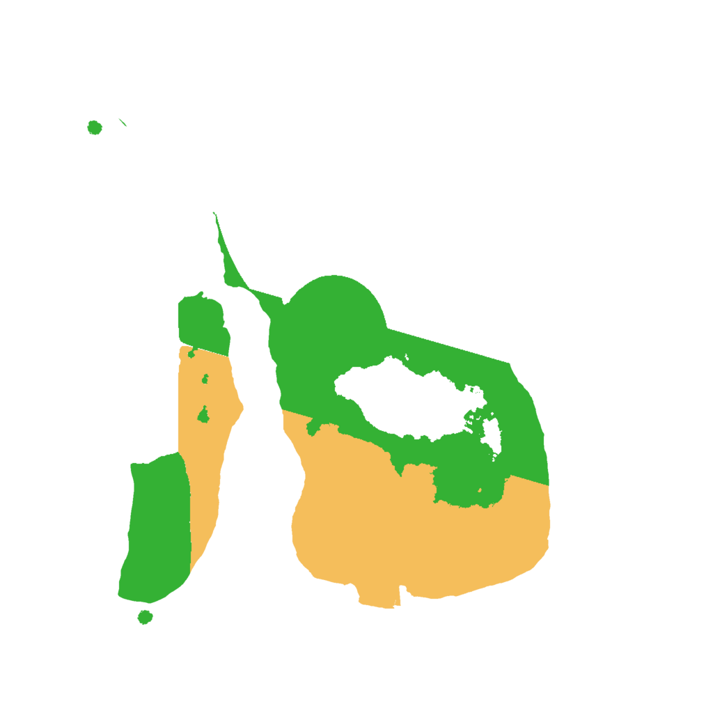 Biome Rust Map: Procedural Map, Size: 2000, Seed: 343894845