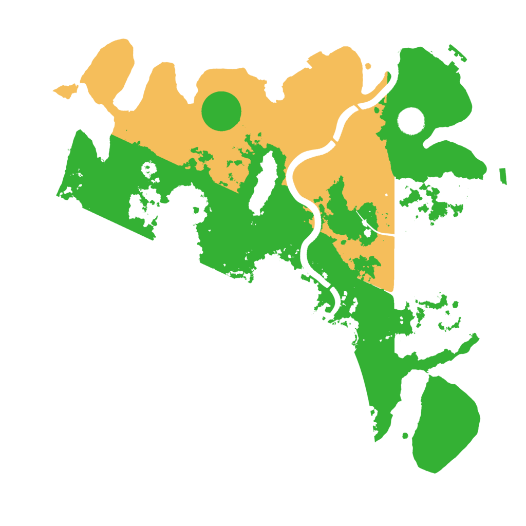 Biome Rust Map: Procedural Map, Size: 3500, Seed: 396283332