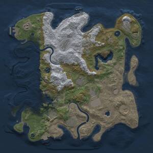 Thumbnail Rust Map: Procedural Map, Size: 4000, Seed: 1584313367, 17 Monuments