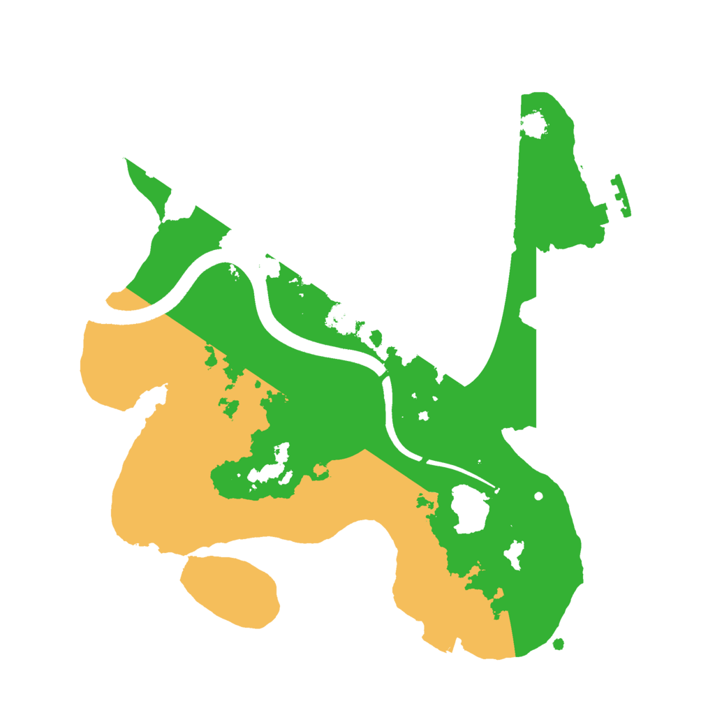 Biome Rust Map: Procedural Map, Size: 2500, Seed: 20260214