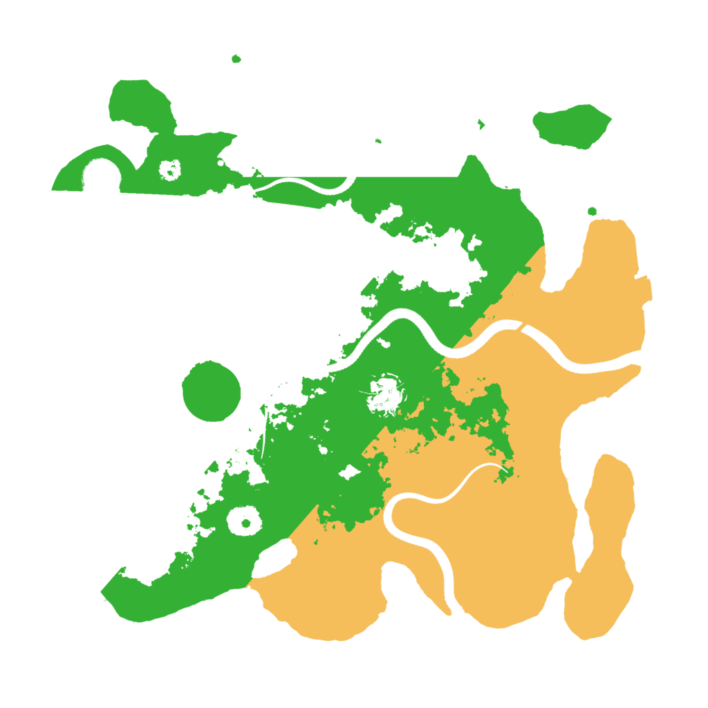 Biome Rust Map: Procedural Map, Size: 3250, Seed: 145615