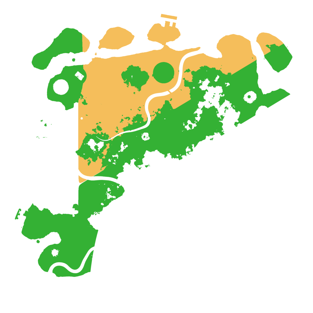 Biome Rust Map: Procedural Map, Size: 3900, Seed: 26874