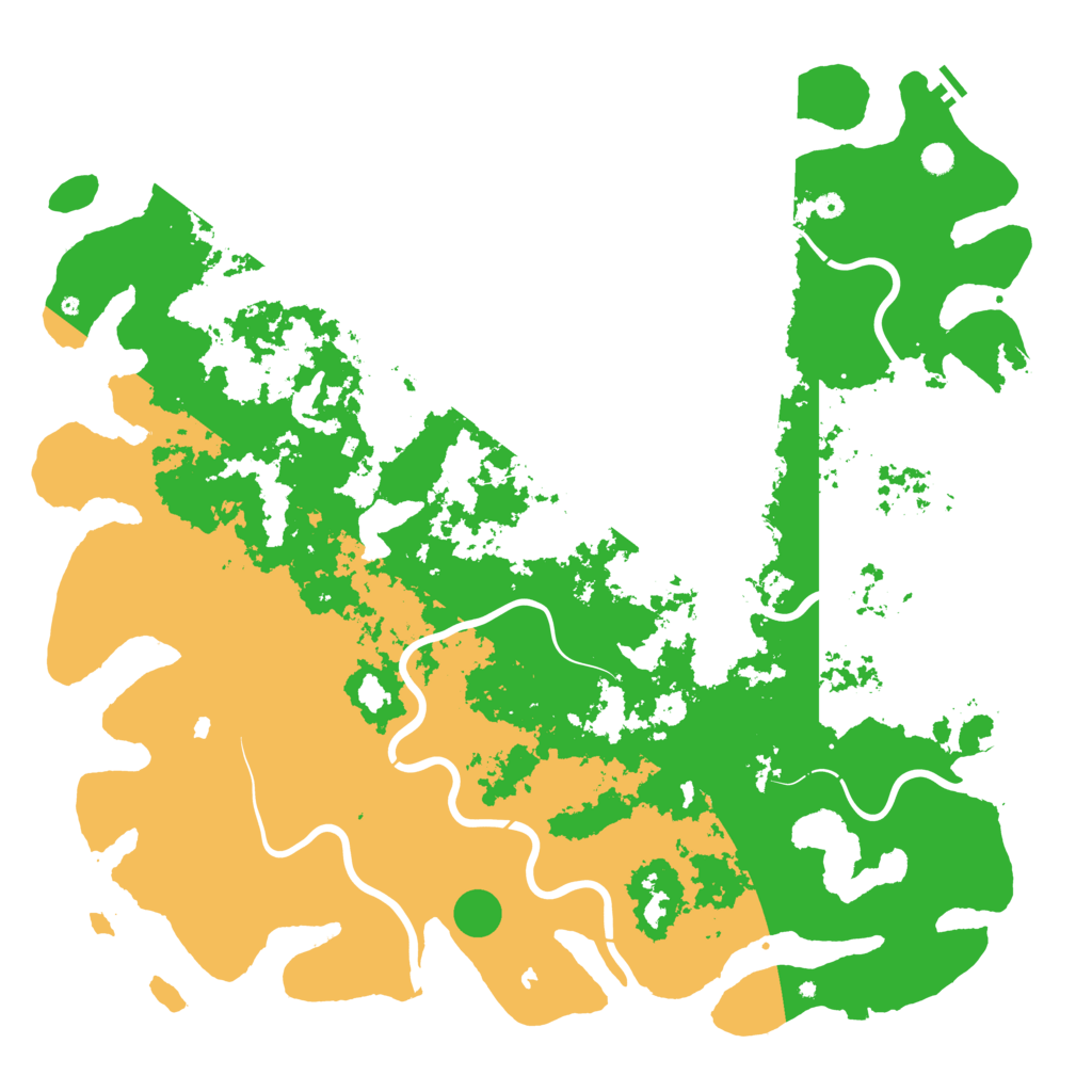Biome Rust Map: Procedural Map, Size: 6000, Seed: 1570440484