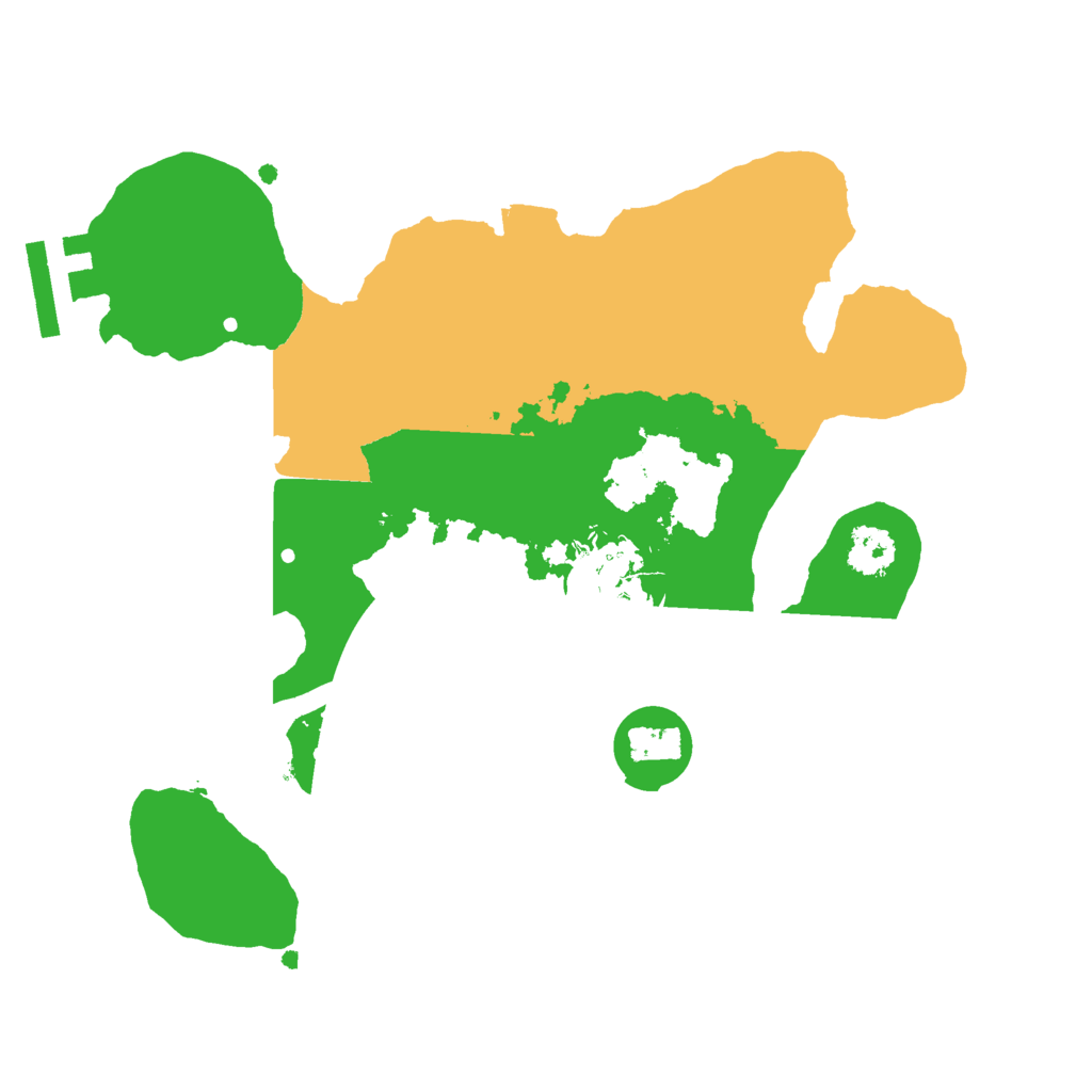 Biome Rust Map: Procedural Map, Size: 2300, Seed: 43567