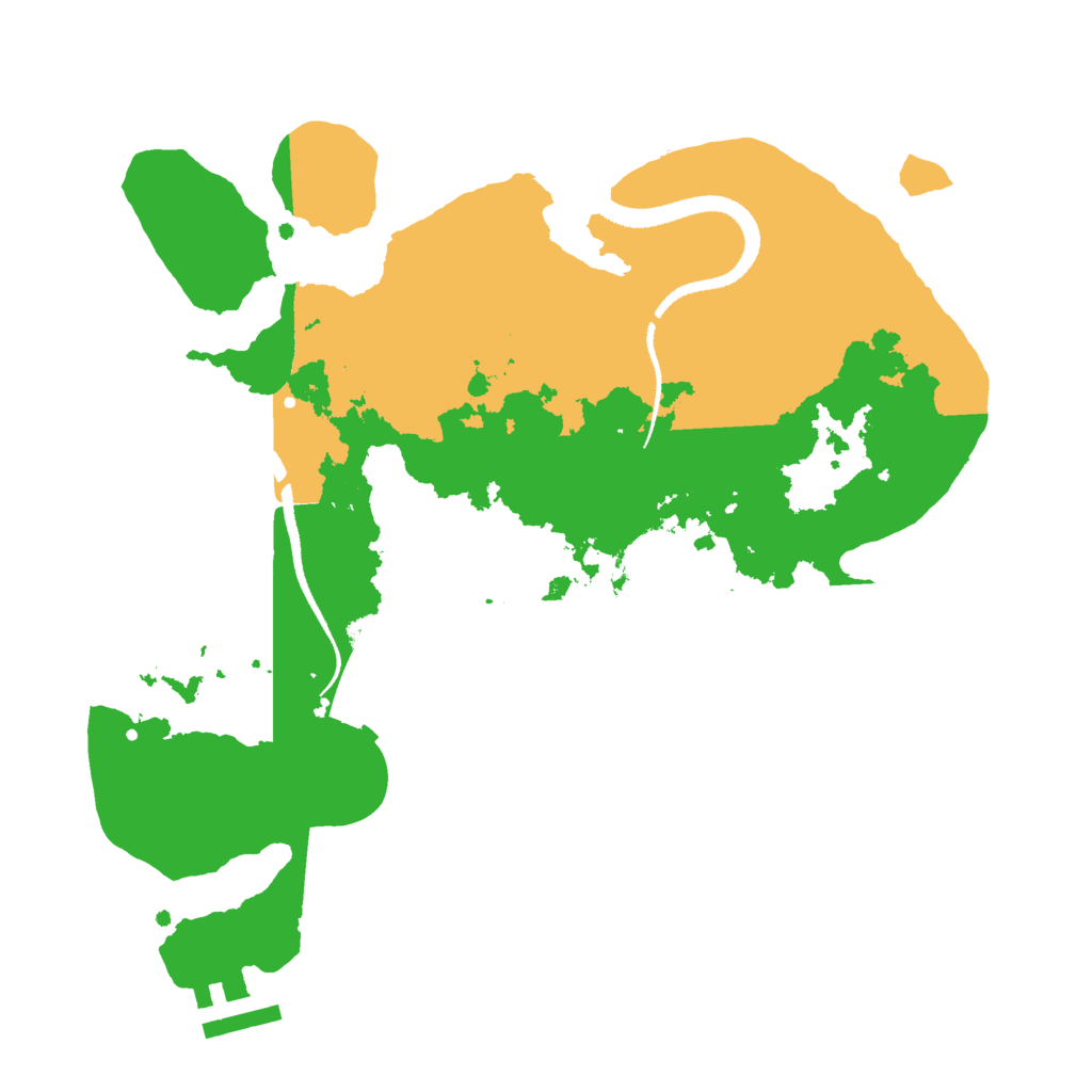 Biome Rust Map: Procedural Map, Size: 2800, Seed: 696119307