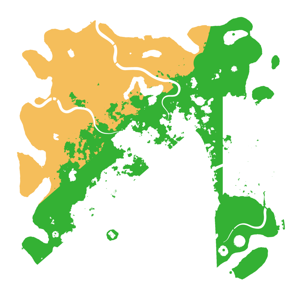 Biome Rust Map: Procedural Map, Size: 4500, Seed: 2031227765