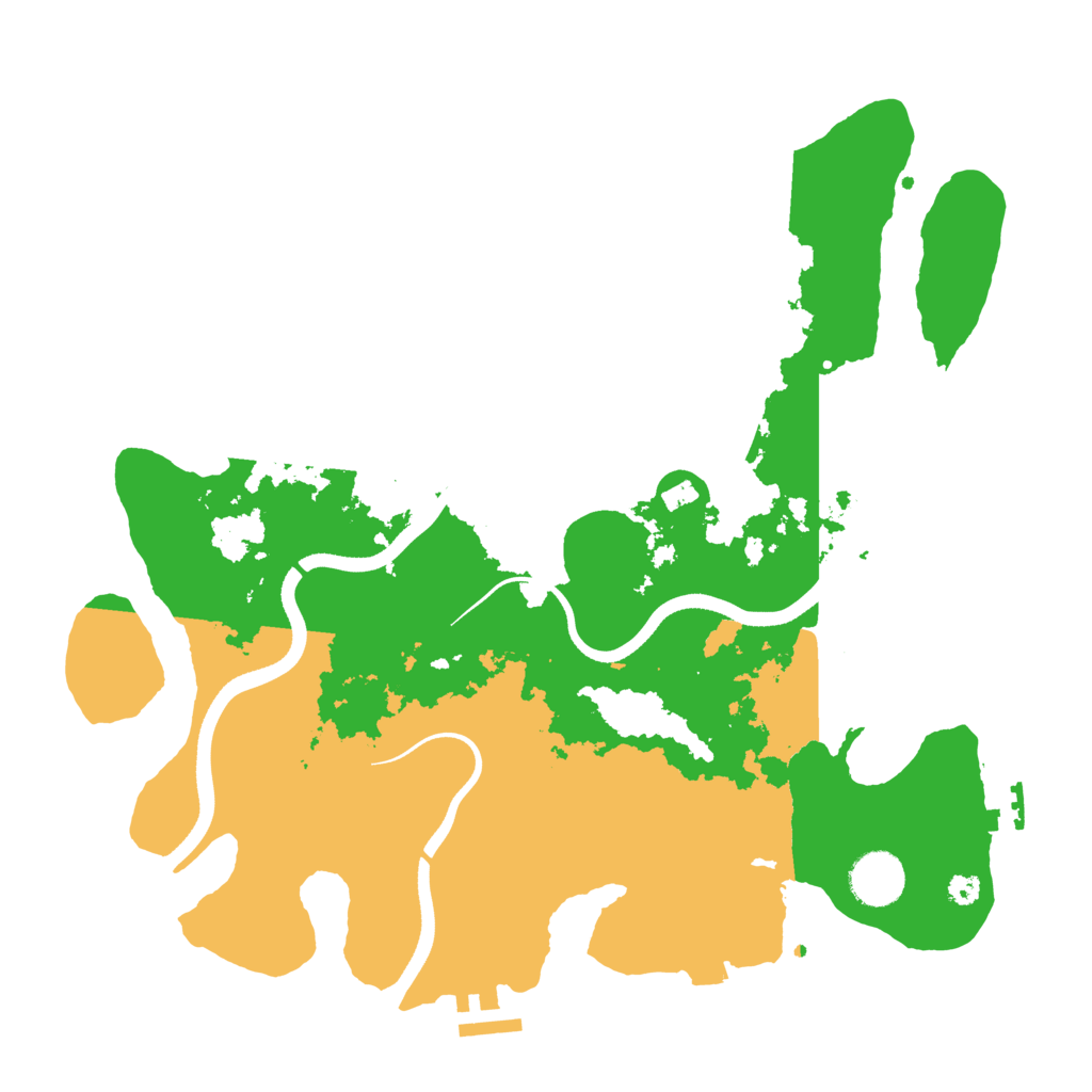 Biome Rust Map: Procedural Map, Size: 3500, Seed: 9849156