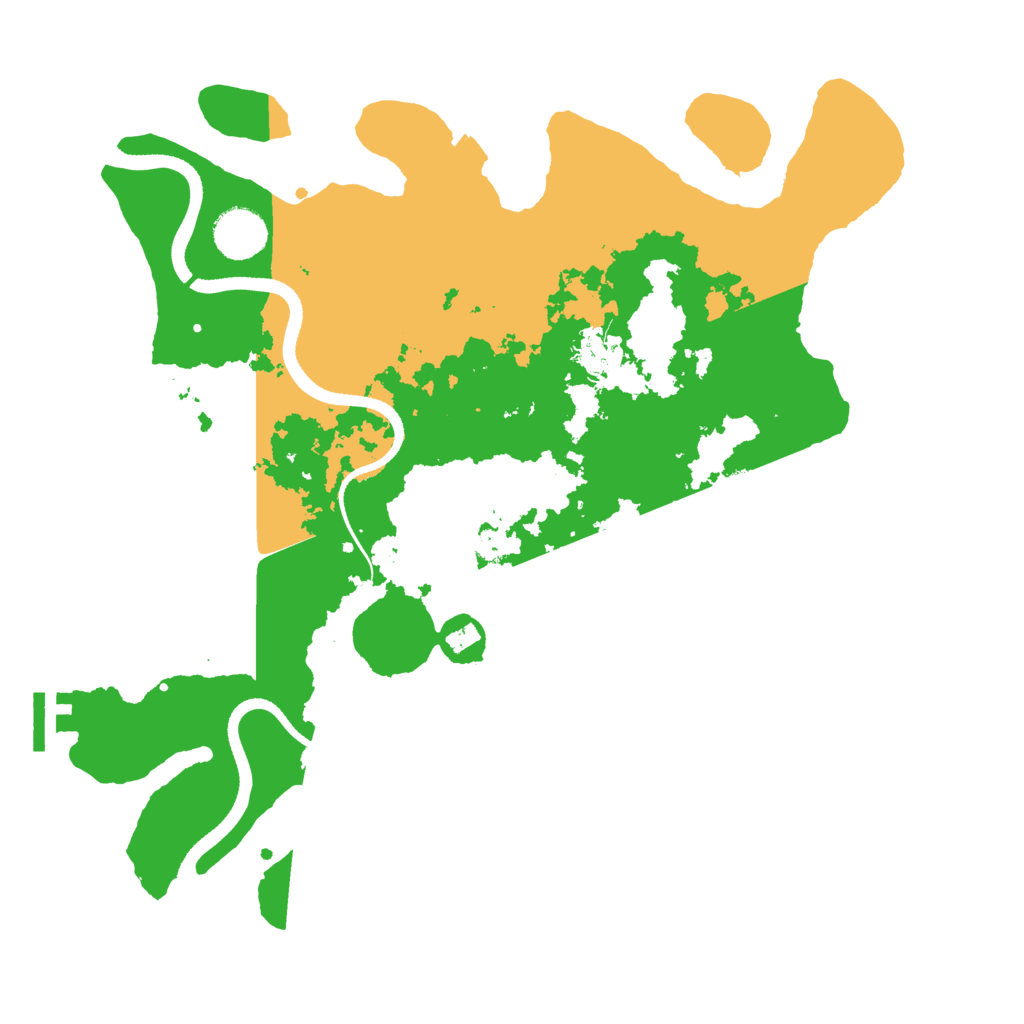 Biome Rust Map: Procedural Map, Size: 3500, Seed: 223543