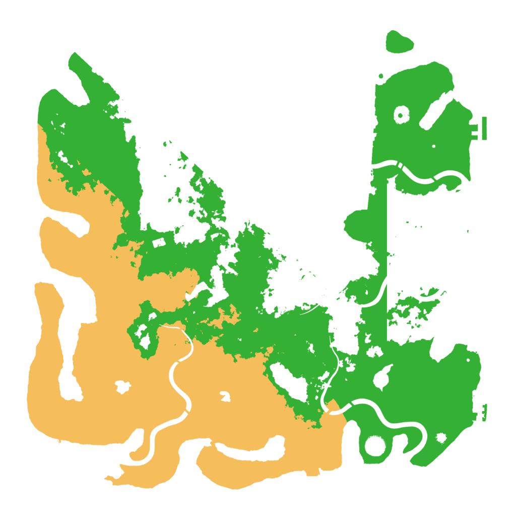 Biome Rust Map: Procedural Map, Size: 4500, Seed: 429396589