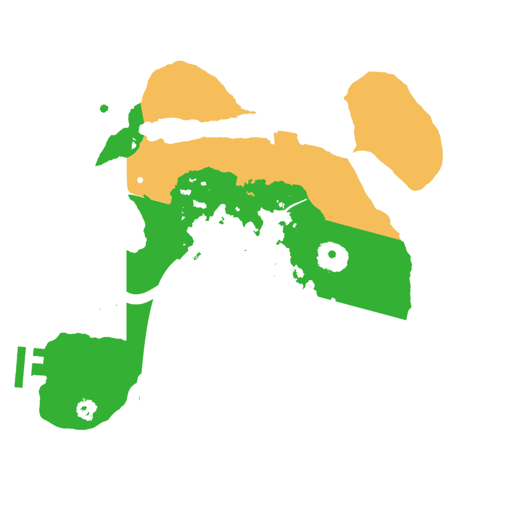 Biome Rust Map: Procedural Map, Size: 2500, Seed: 86537564