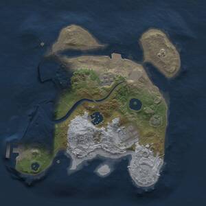 Thumbnail Rust Map: Procedural Map, Size: 2500, Seed: 86537564, 7 Monuments