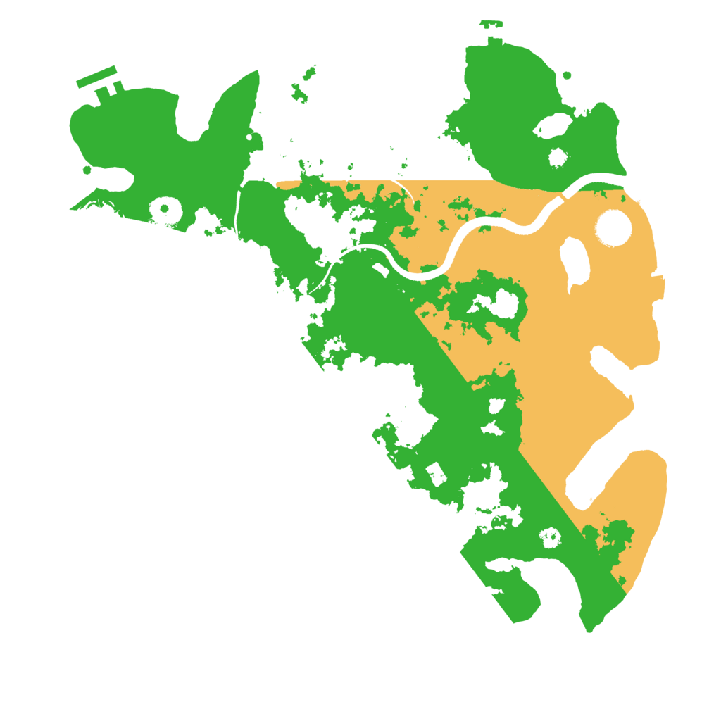 Biome Rust Map: Procedural Map, Size: 3500, Seed: 852582
