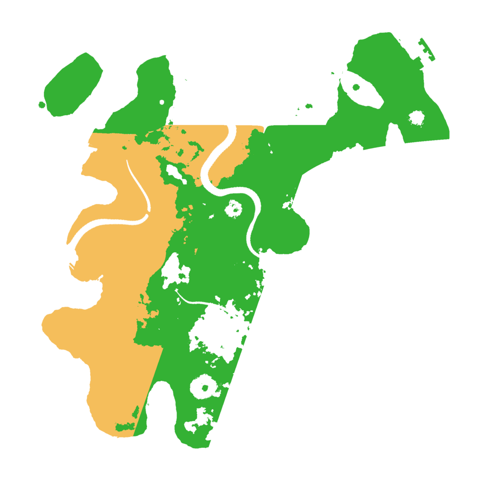 Biome Rust Map: Procedural Map, Size: 3000, Seed: 585741152