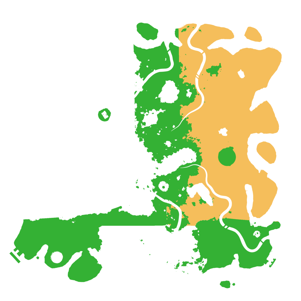 Biome Rust Map: Procedural Map, Size: 4500, Seed: 1845341220