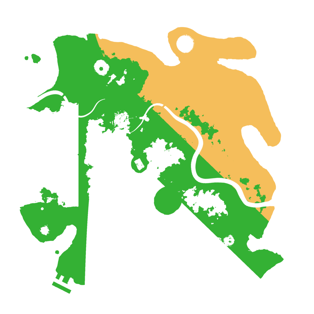 Biome Rust Map: Procedural Map, Size: 3200, Seed: 543625