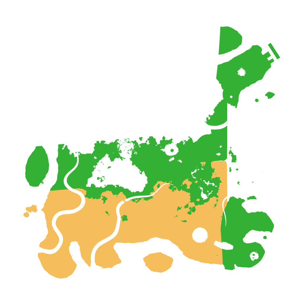 Biome Rust Map: Procedural Map, Size: 3500, Seed: 606851138