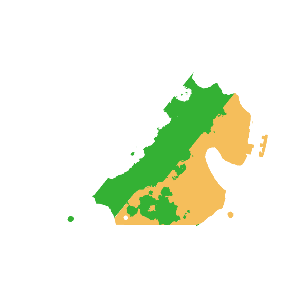 Biome Rust Map: Procedural Map, Size: 2000, Seed: 1186023202