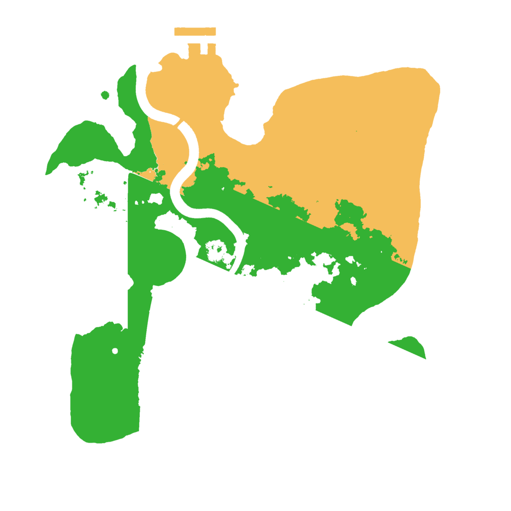Biome Rust Map: Procedural Map, Size: 2500, Seed: 827295972