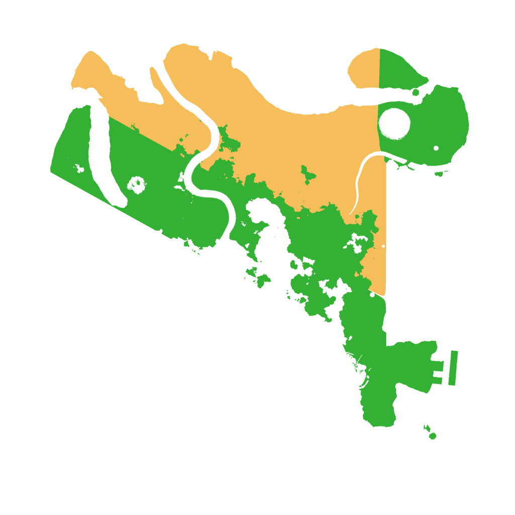 Biome Rust Map: Procedural Map, Size: 3000, Seed: 2065062916
