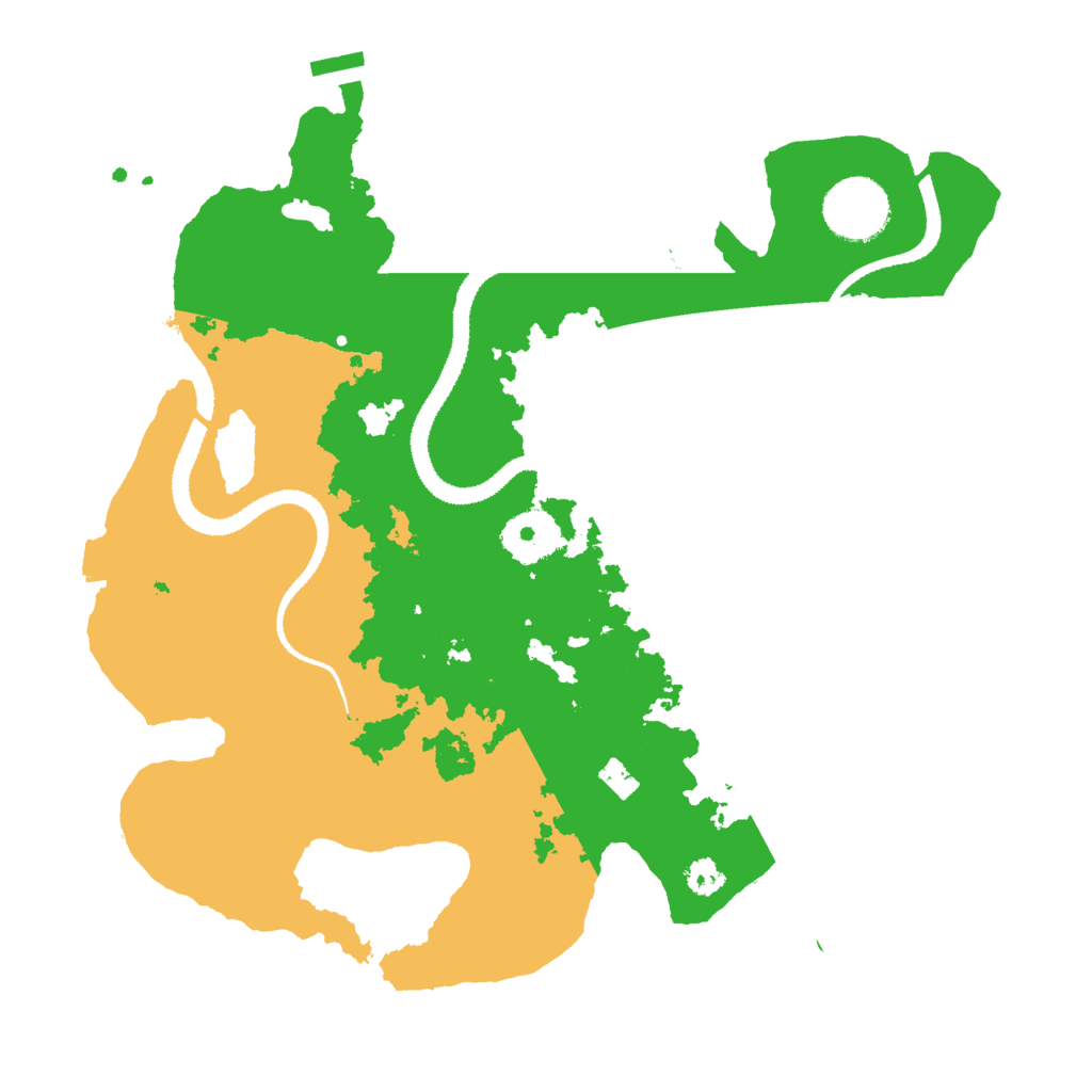 Biome Rust Map: Procedural Map, Size: 3000, Seed: 10394448