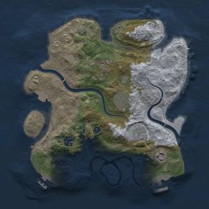 Thumbnail Rust Map: Procedural Map, Size: 3000, Seed: 14092020, 12 Monuments