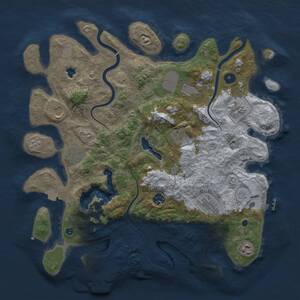 Thumbnail Rust Map: Procedural Map, Size: 4000, Seed: 41378, 15 Monuments