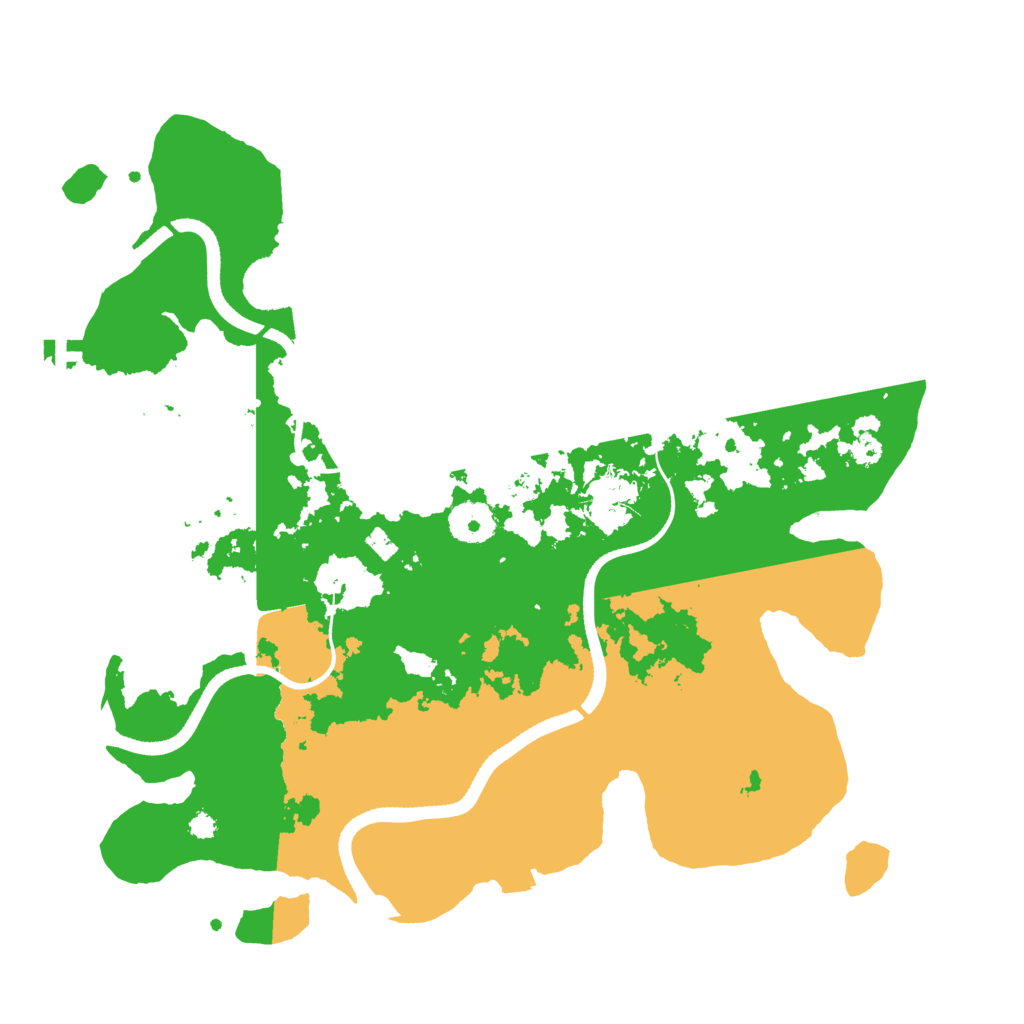 Biome Rust Map: Procedural Map, Size: 3500, Seed: 919785911