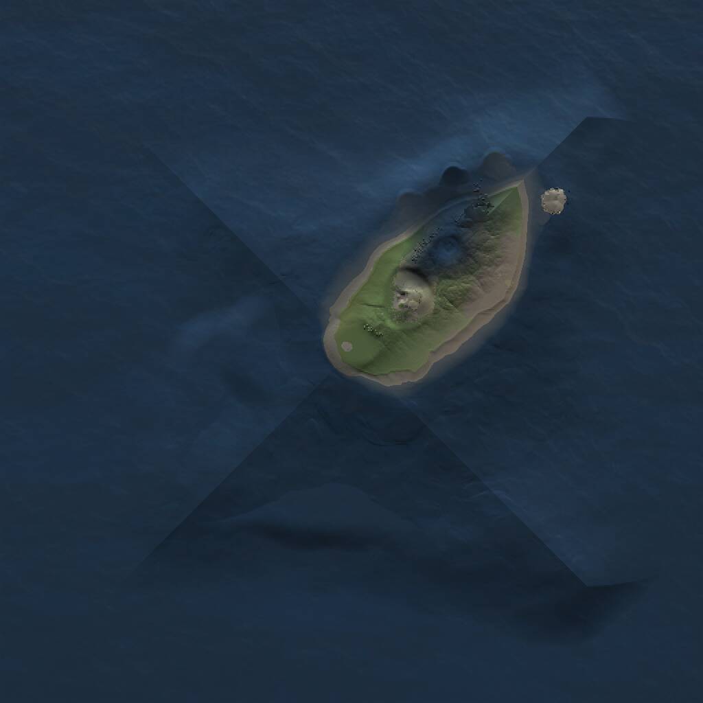 Rust Map: Procedural Map, Size: 1100, Seed: 30192362, 1 Monuments