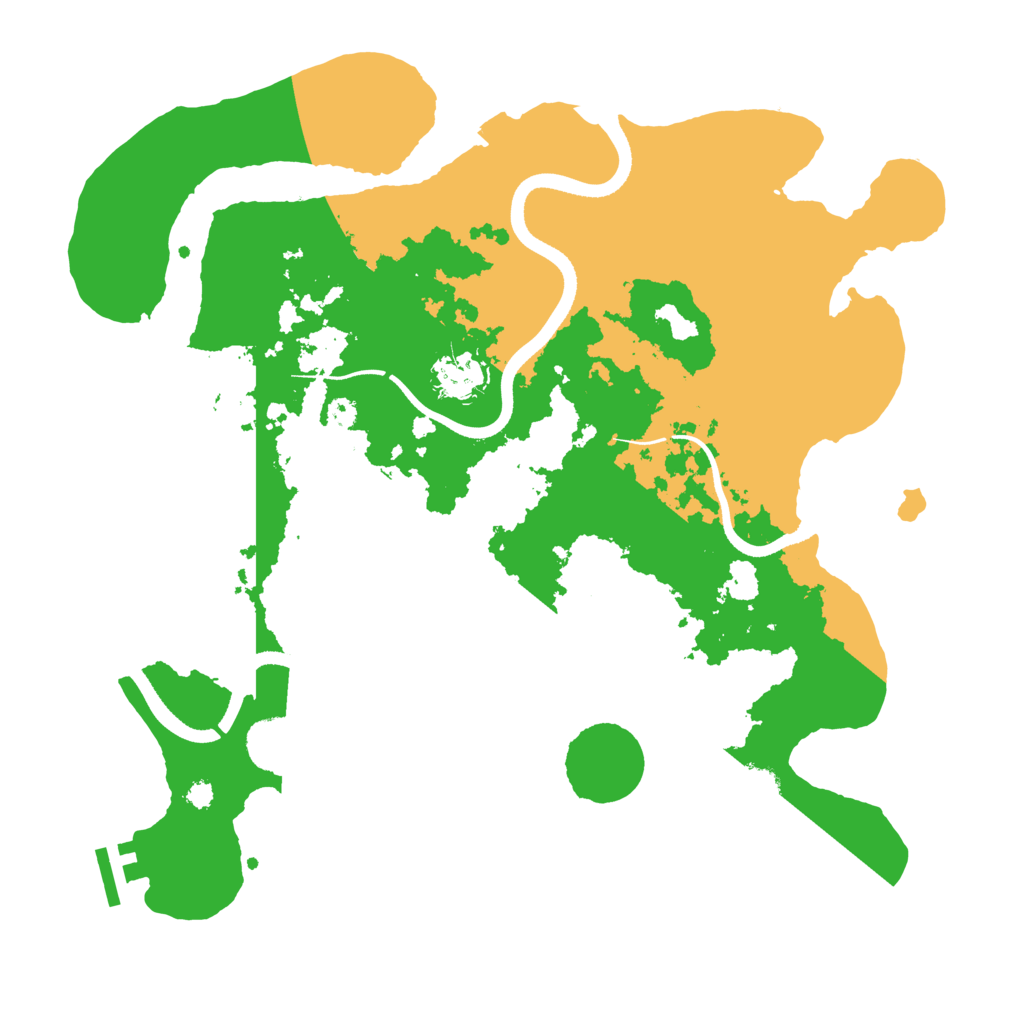 Biome Rust Map: Procedural Map, Size: 3500, Seed: 581050