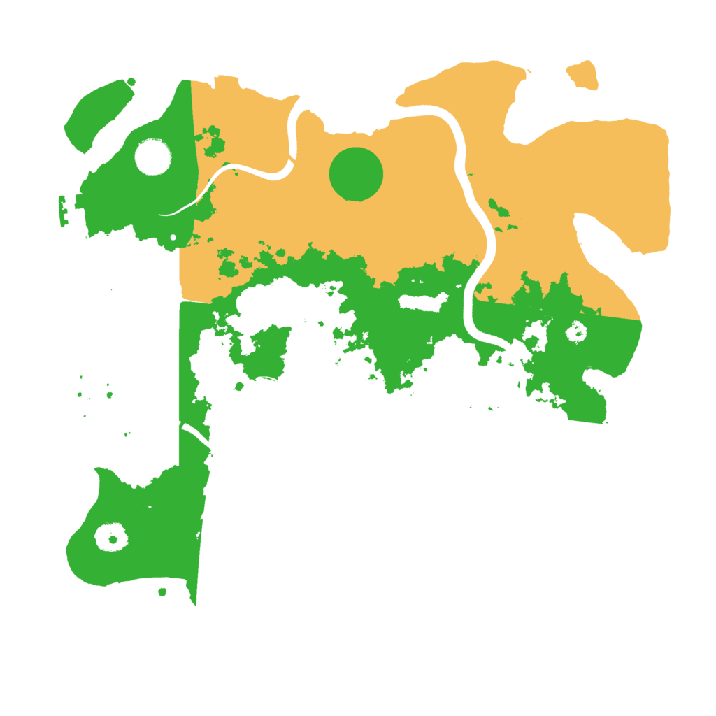 Biome Rust Map: Procedural Map, Size: 3500, Seed: 607540554