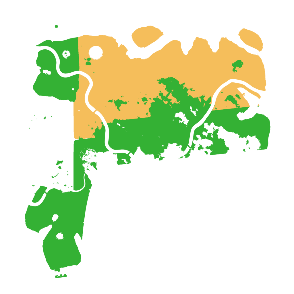 Biome Rust Map: Procedural Map, Size: 3800, Seed: 52111662