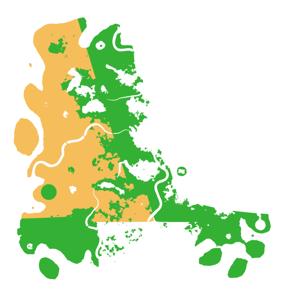 Biome Rust Map: Procedural Map, Size: 5000, Seed: 9651