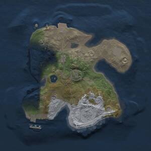 Thumbnail Rust Map: Procedural Map, Size: 2000, Seed: 1188307783, 5 Monuments