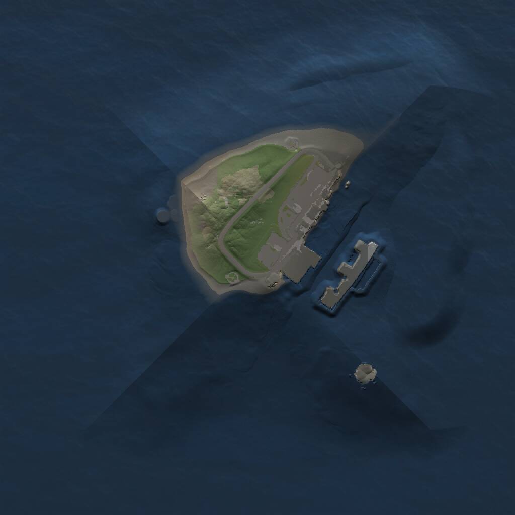 Rust Map: Procedural Map, Size: 1000, Seed: 1340674, 2 Monuments