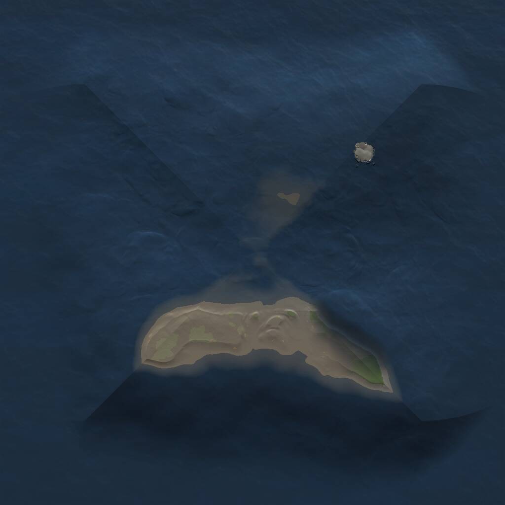 Rust Map: Procedural Map, Size: 1000, Seed: 88094, 1 Monuments