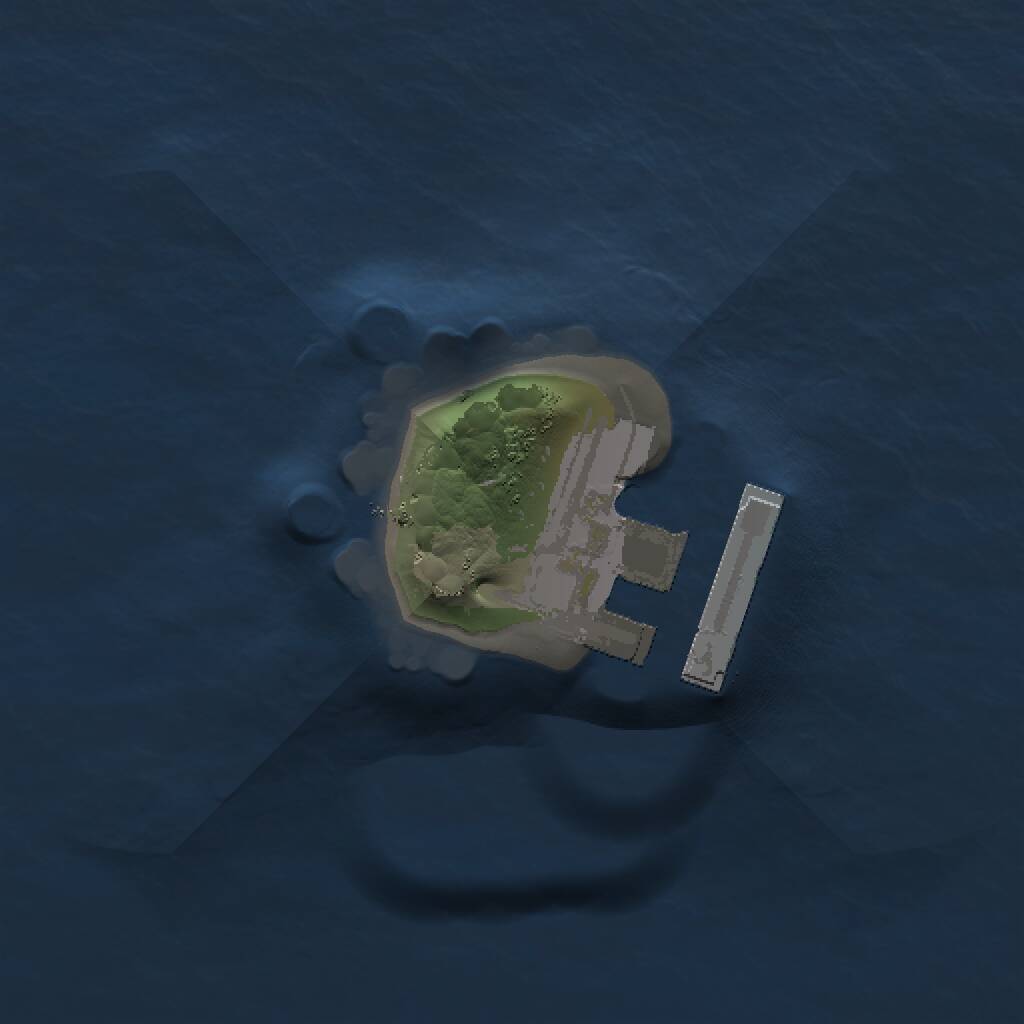Rust Map: Procedural Map, Size: 1000, Seed: 844426948, 2 Monuments