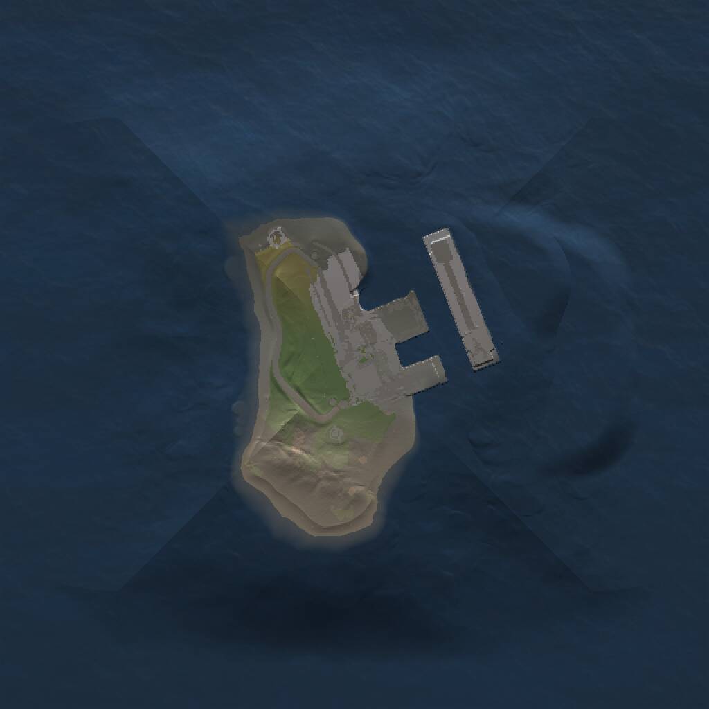 Rust Map: Procedural Map, Size: 1000, Seed: 421376, 2 Monuments