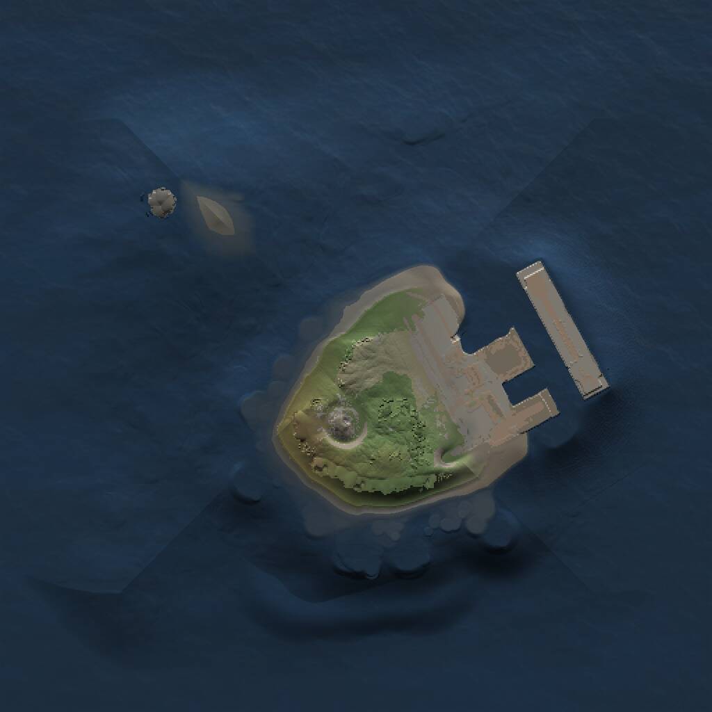 Rust Map: Procedural Map, Size: 1000, Seed: 1861320, 2 Monuments