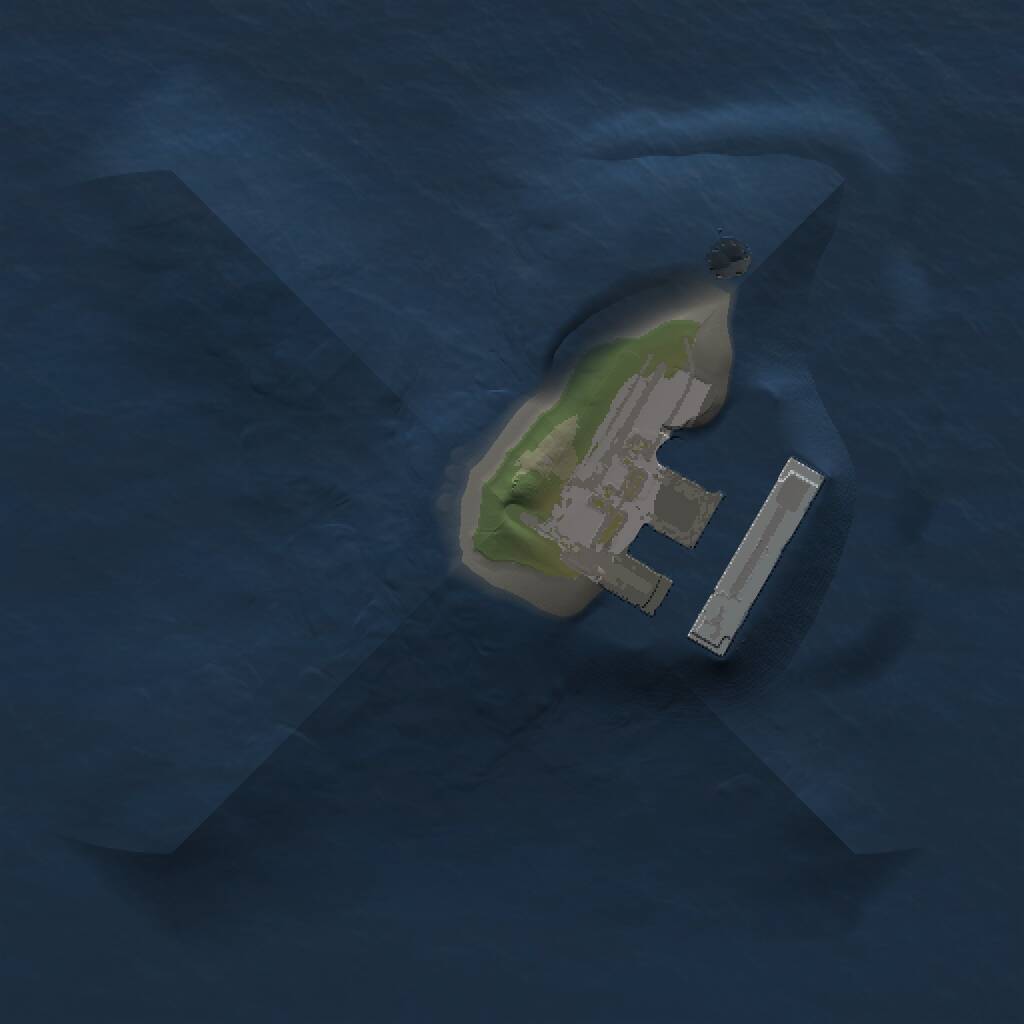 Rust Map: Procedural Map, Size: 1000, Seed: 1697388, 2 Monuments